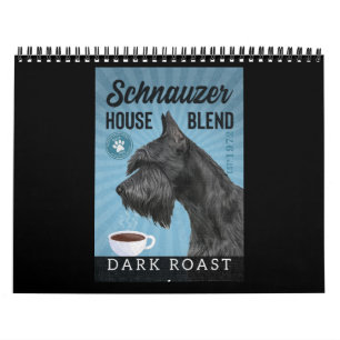 Schnauzer Dog Coffee Calendar