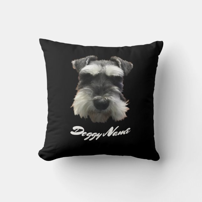 Schnauzer Dog Create Your Own Cushion (Front)