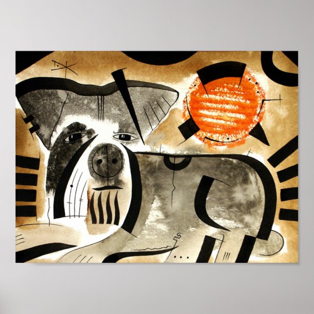 Schnauzer dog  dk_2005aug8e poster (Front)