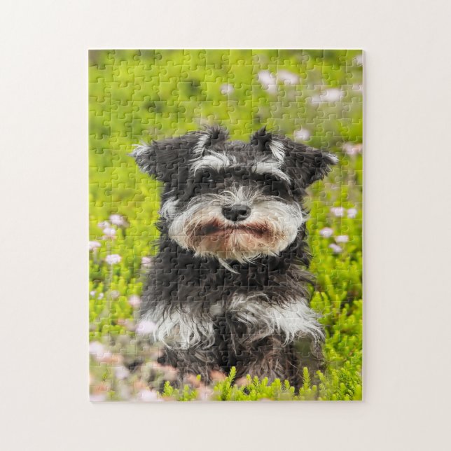 Schnauzer Dog Jigsaws. Jigsaw Puzzle (Vertical)