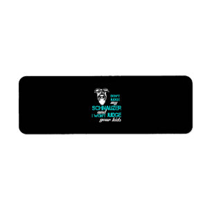Schnauzer Dog Lovers Or Owners Return Address Label