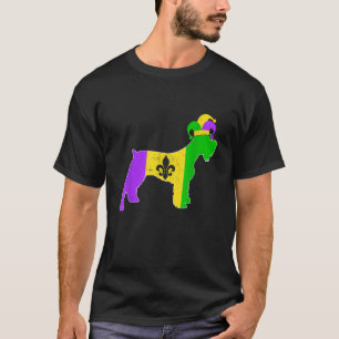 Schnauzer Dog Mardi Gras Carnivals Funny Puppy Jes T-Shirt