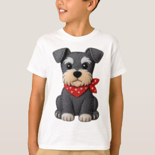 Schnauzer Dog Patchwork T-Shirt