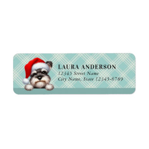 Schnauzer Dog Return Address Labels