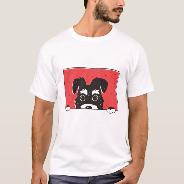 Schnauzer Dog T-Shirt (Front)