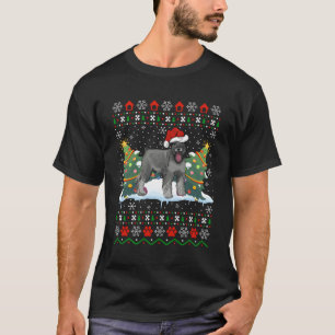 Schnauzer Dog Xmas Gift Ugly Schnauzer For Christm T-Shirt
