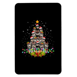 Schnauzer Dogs Tree Christmas Sweater Xmas Pet Magnet