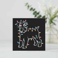 Schnauzer Dogs Tree Christmas Xmas Pet Animal Dog