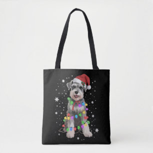 Schnauzer Dogs Tree Christmas Xmas Pet Animal Dog Tote Bag