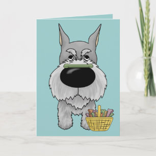 Schnauzer - Easter Bone Hunt, Anyone? Holiday Card