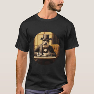 Schnauzer English Gentleman Funny Dog Victorian T-Shirt