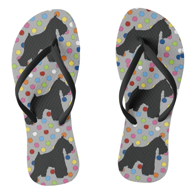 Schnauzer Flip Flops (Footbed)