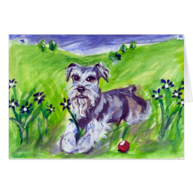 Schnauzer flower eater (Front Horizontal)
