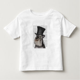 Schnauzer, Formal Hound and Hat Toddler T-Shirt