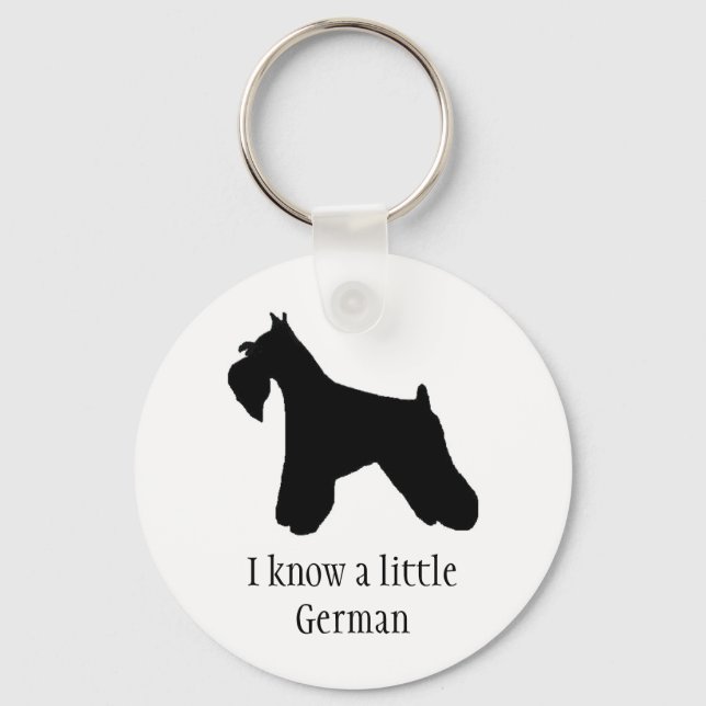 Schnauzer German Keychain (Front)