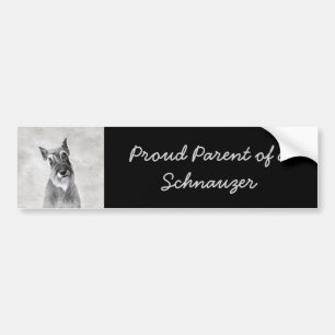 Schnauzer (Giant) - Cute Original Dog Art Bumper Sticker