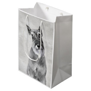 Schnauzer (Giant) - Cute Original Dog Art Medium Gift Bag