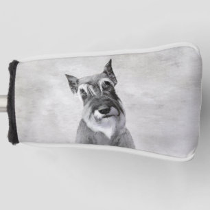Schnauzer (Giant) Painting - Dog Art Golf Head Cover