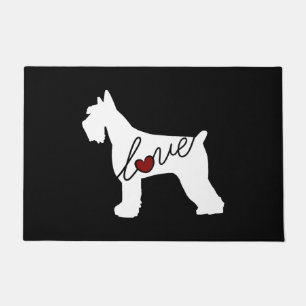 Schnauzer (Giant Schnauzer) Love Doormat
