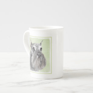 Schnauzer (Giant, Standard) Painting - Dog Art Bone China Mug