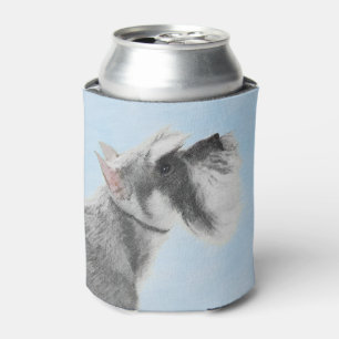 Schnauzer (Giant, Standard) Painting - Dog Art Can Cooler