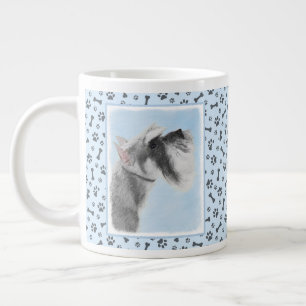 Schnauzer (Giant, Standard) Painting - Dog Art Large Coffee Mug