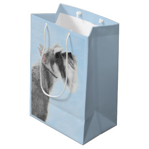 Schnauzer (Giant, Standard)  Painting - Dog Art Medium Gift Bag