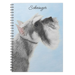 Schnauzer (Giant, Standard) Painting - Dog Art Notebook