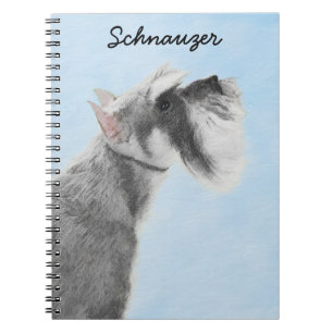 Schnauzer (Giant, Standard) Painting - Dog Art Notebook
