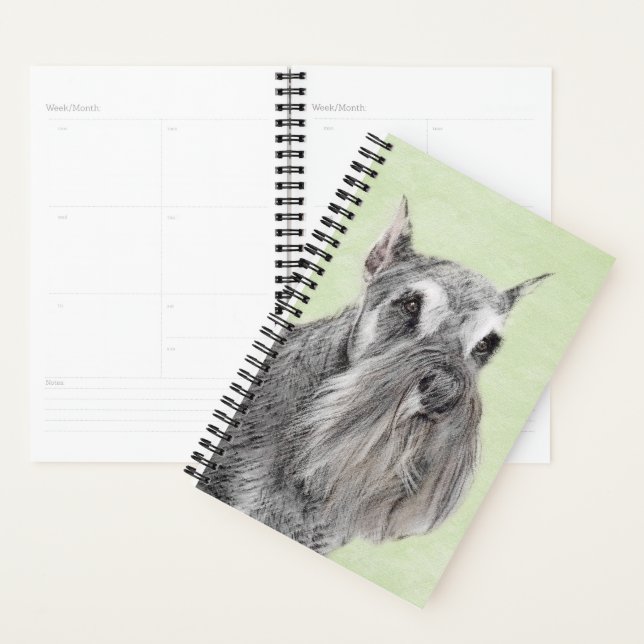 Schnauzer (Giant, Standard) Painting - Dog Art Planner (Display)