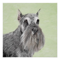Schnauzer (Giant, Standard) Painting - Dog Art