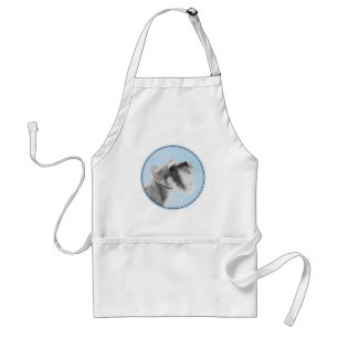Schnauzer (Giant, Standard)  Painting - Dog Art Standard Apron