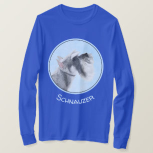 Schnauzer (Giant, Standard) Painting - Dog Art T-Shirt