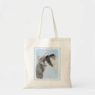 Schnauzer (Giant, Standard) Painting - Dog Art Tote Bag