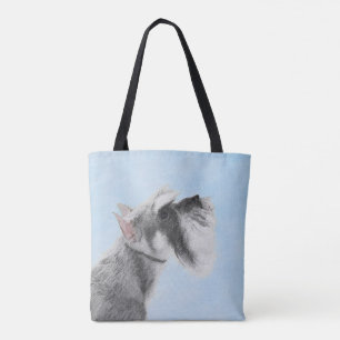 Schnauzer (Giant, Standard) Painting - Dog Art Tote Bag