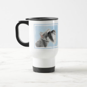 Schnauzer (Giant, Standard)  Painting - Dog Art Travel Mug