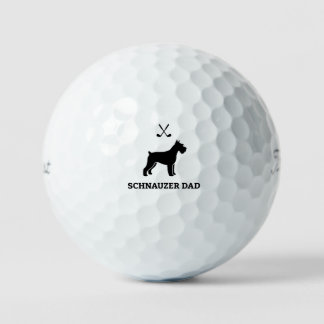 Schnauzer Golf Dad Titleist Pro V1 Golf Ball Gift