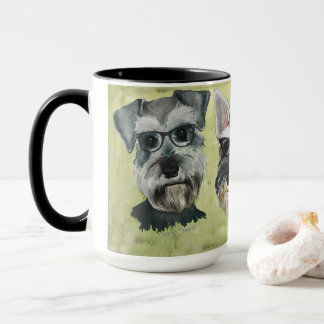 Schnauzer Groovy Glasses Coffee Mug