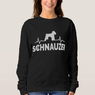 Schnauzer Heartbeat – Cute Dog Lover Schnauzer Fan Sweatshirt