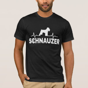 Schnauzer Heartbeat – Cute Dog Lover Schnauzer Fan T-Shirt