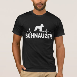 Schnauzer Heartbeat – Cute Dog Lover Schnauzer Fan T-Shirt