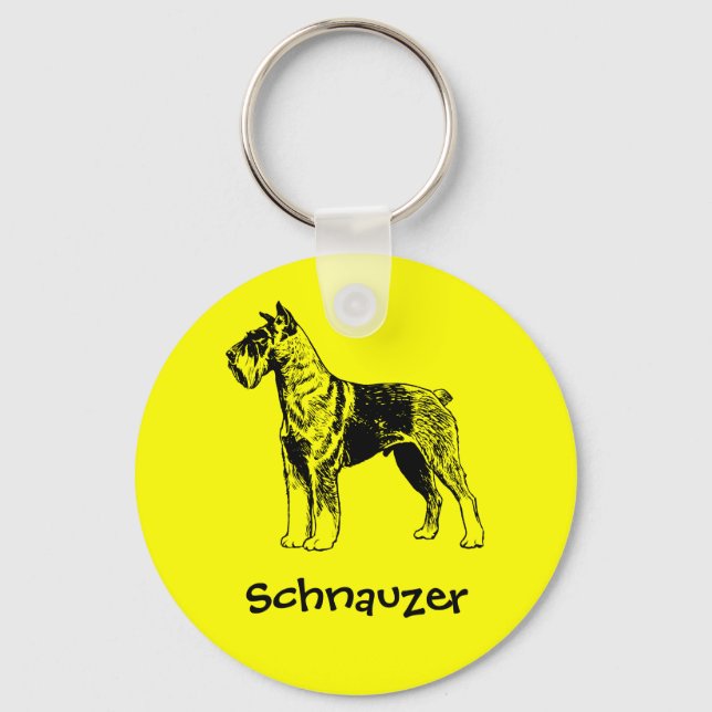 Schnauzer Key Ring (Front)
