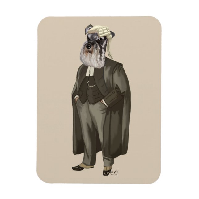Schnauzer Lawyer 2 Magnet (Vertical)