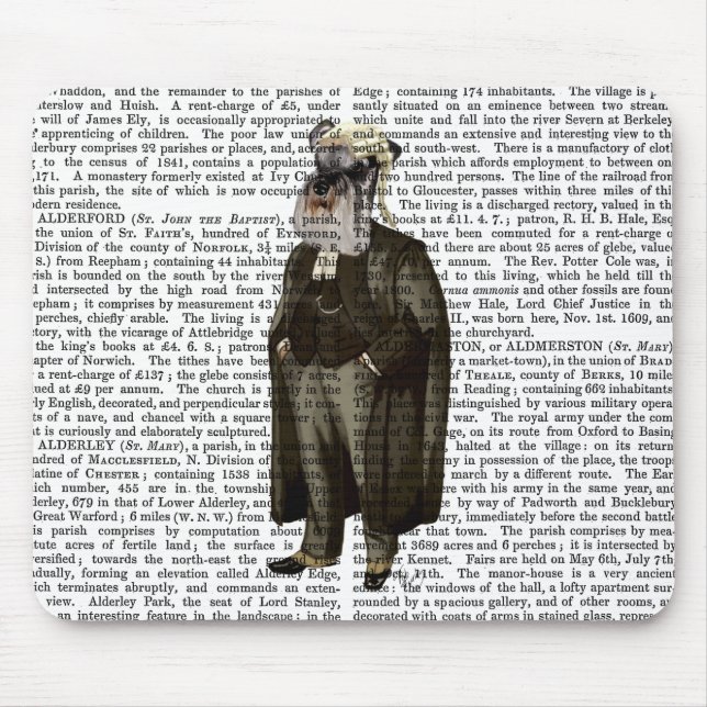 Schnauzer Lawyer Mouse Pad (Front)