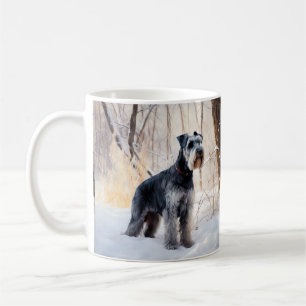 Schnauzer Let It Snow Christmas Coffee Mug
