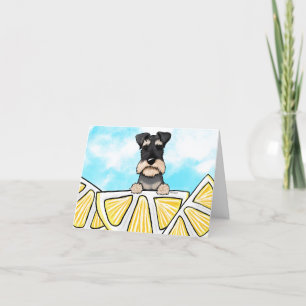 Schnauzer Life Lemons Card