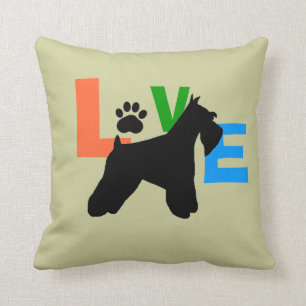 Schnauzer Love Cushion