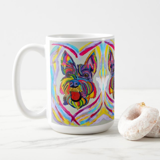 Schnauzer Love Mug (With Donut)