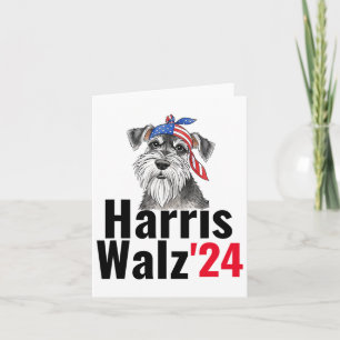 Schnauzer Lovers Support Kamala Harris 2024 Leader Card