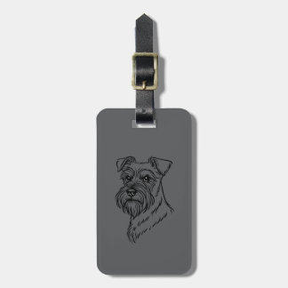 Schnauzer - Luggage Tag